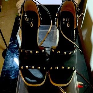 Brand New Black Studded Sandals
